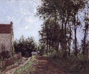 Camille Pissarro The Road near the farm La route pres de la ferme oil painting reproduction
